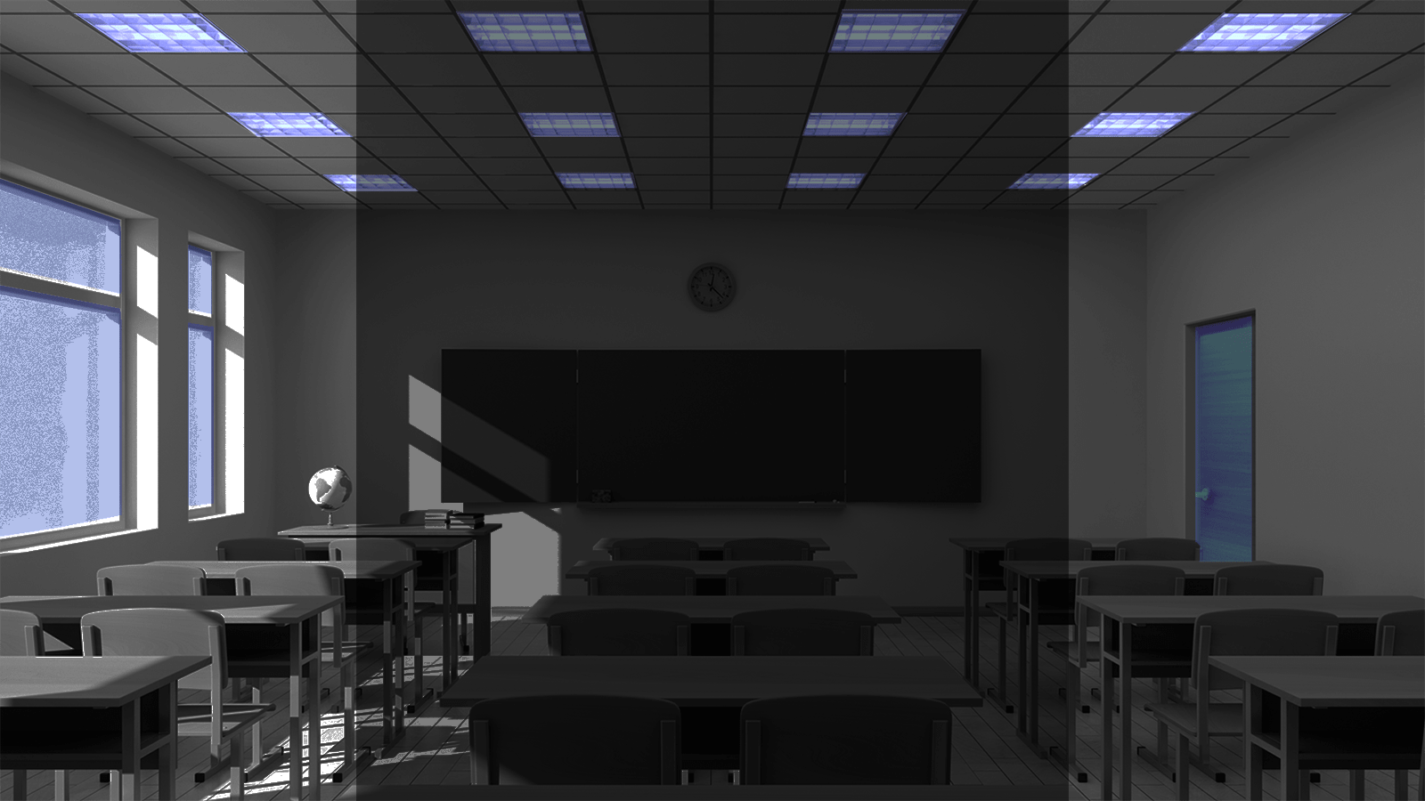 LED Lights - Fixtures - School Classroom